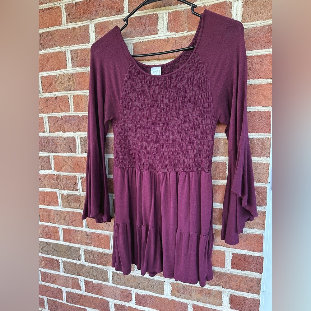 Medium Time and Tru Burgundy Blouse